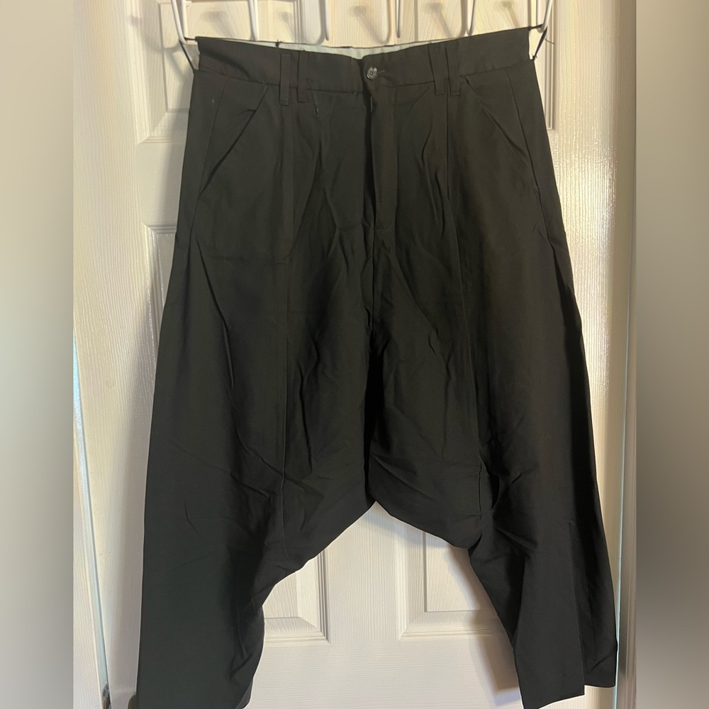 EUC Zara Man Black Drop Crotch Harem Pants- 32
